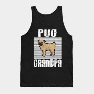 Pug Grandpa Proud Dogs Tank Top